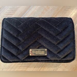 Bebe Black Quilted Chain Bag